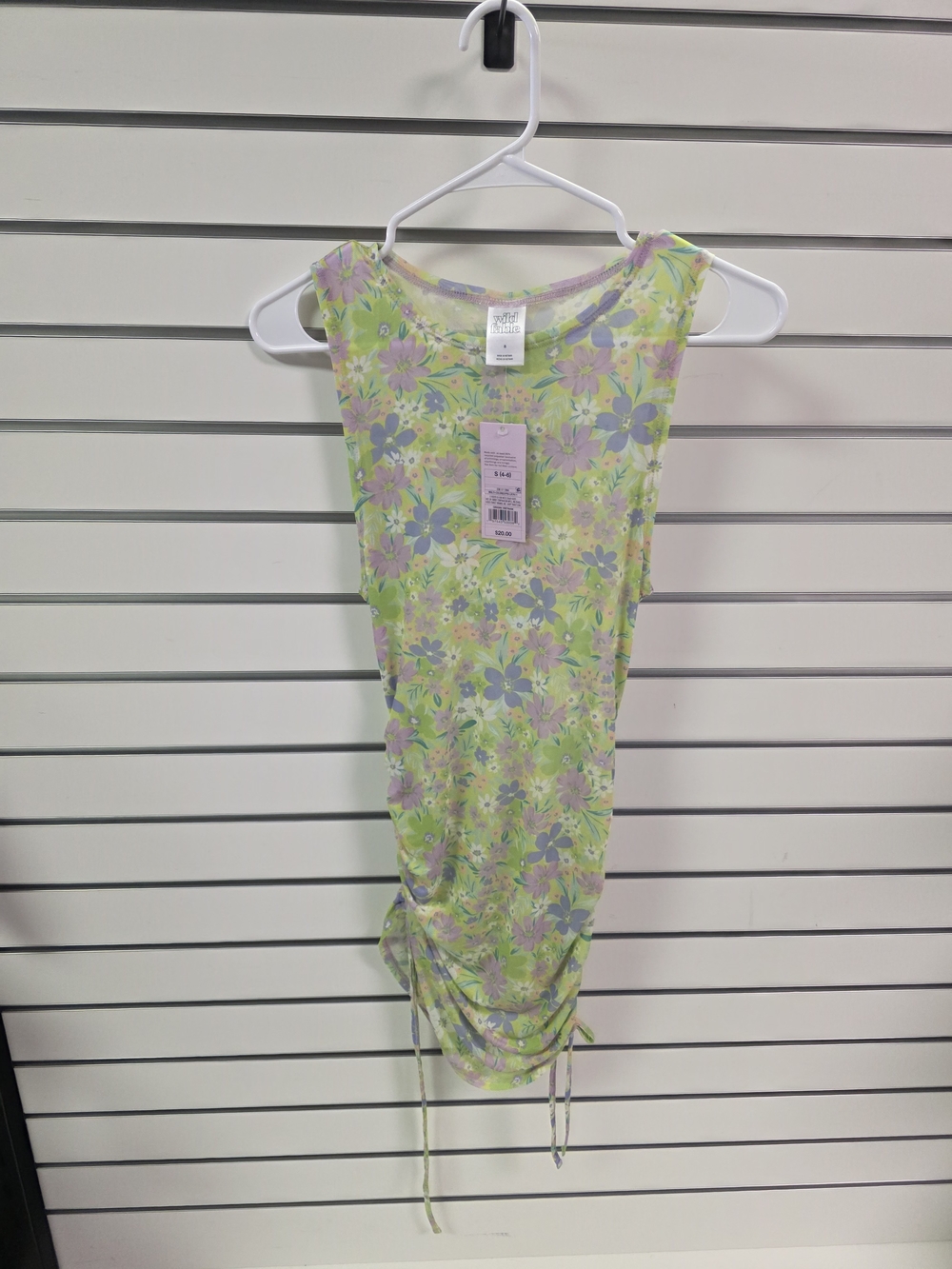 wild fable Floral Sleeveless Tank - Pastel Green & Lavender